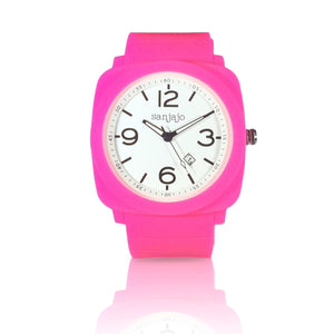 sanjajo floridian hot pink watch